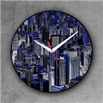 Ficha técnica e caractérísticas do produto Relógio de Parede Decorativo, Criativo e Descolado | Vista Aérea de Prédios em São Paulo, Sp