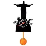 Ficha técnica e caractérísticas do produto Relógio de Parede Decorativo Cristo Redentor com Movimento 28 Cm