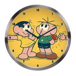 Ficha técnica e caractérísticas do produto Relógio de Parede Decorativo de Alumínio Turma da Mônica Cebolinha e Magali - 30 Cm