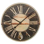 Ficha técnica e caractérísticas do produto Relógio de Parede Decorativo de Madeira - 73 Cm