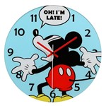 Ficha técnica e caractérísticas do produto Relógio de Parede Decorativo - Disney - Mickey Mouse - Azul - Mabruk