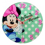 Relógio de Parede Decorativo - Disney - Minnie Mouse - Bow-Tiful - Mabruk