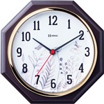 Ficha técnica e caractérísticas do produto Relógio de Parede Decorativo Dourado 24 Cm Herweg 660029-29
