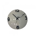 Relógio de Parede Decorativo Espelhado Cor Branco 28x28x10cm - Maisaz