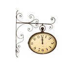Ficha técnica e caractérísticas do produto Relógio de Parede Decorativo Estação de Metal Envelhecido