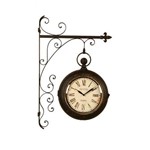 Ficha técnica e caractérísticas do produto Relógio de Parede Decorativo Estação Paris de Metal Envelhecido
