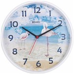 Ficha técnica e caractérísticas do produto Relógio de Parede Decorativo Flamingos Herweg 660000-21