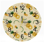 Relógio de Parede Decorativo Frutas Abacaxi 25x25 Moderno - Tocdecor