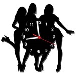 Ficha técnica e caractérísticas do produto Relógio de Parede Decorativo Girls