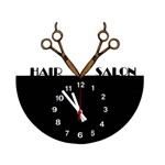 Ficha técnica e caractérísticas do produto Relógio de Parede Decorativo - Modelo Cabeleireiro - ME Criative - 28x28cm