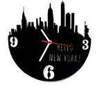 Ficha técnica e caractérísticas do produto Relógio de Parede Decorativo - Modelo Hello New York - me Criative