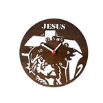 Ficha técnica e caractérísticas do produto Relógio de Parede Decorativo - Modelo Jesus Cristo - Tabaco - ME Criative