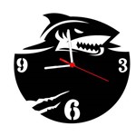 Ficha técnica e caractérísticas do produto Relógio de Parede Decorativo - Modelo Tubarão - ME Criative