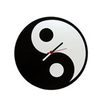 Ficha técnica e caractérísticas do produto Relógio de Parede Decorativo - Modelo Yin Yang
