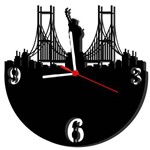 Ficha técnica e caractérísticas do produto Relógio de Parede Decorativo New York