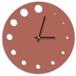 Ficha técnica e caractérísticas do produto Relógio de Parede Decorativo Premium Cobre Metalizado com Detalhes Vazado Médio