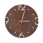 Ficha técnica e caractérísticas do produto Relógio de Parede Decorativo Premium Corten com Números Vazados Médio