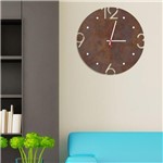 Ficha técnica e caractérísticas do produto Relógio de Parede Decorativo Premium Corten com Números Vazados - Prego e Martelo