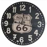 Relogio de Parede Decorativo Redondo Design Retrô Route 66