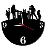 Ficha técnica e caractérísticas do produto Relógio de Parede Decorativo Rock Band com 28 Cm