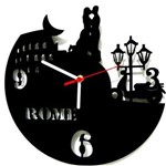 Ficha técnica e caractérísticas do produto Relógio de Parede Decorativo Roma - Preto