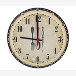 Ficha técnica e caractérísticas do produto Relógio de Parede Decorativo Talheres Vintage Único
