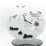 Relógio de Parede Decorativo - Vasco 3D Branco - Wvm
