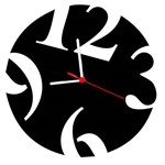 Ficha técnica e caractérísticas do produto Relógio de Parede Decorativonúmeros Modelo 2