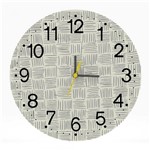 Ficha técnica e caractérísticas do produto Relógio de Parede Desenhado Decorativo 25x25 Moderno Sala - Tocdecor