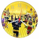 Relógio de Parede Desenho Batman Lego Decorar