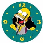Ficha técnica e caractérísticas do produto Relógio de Parede Desenho Simpsons Homer Decorar