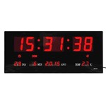 Ficha técnica e caractérísticas do produto Relógio de Parede Digital Led Lk-3615 - Luatek - Kenko