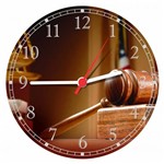 Ficha técnica e caractérísticas do produto Relógio de Parede Direito Advocacias Escritórios Advogados Decorar - Vital Quadros