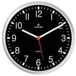 Relógio de Parede Disco Aviador 5611/02 22cm Preto Haller