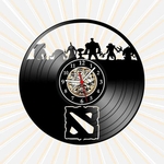 Ficha técnica e caractérísticas do produto Relógio de Parede Dota Games Geek Vinil LP Decor Retrô Vintage
