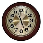 Ficha técnica e caractérísticas do produto Relógio de Parede Dourado 33cm com Números Grandes Finíssimo