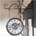 Ficha técnica e caractérísticas do produto Relógio de Parede Dupla Face C/ Corrente France - City Of Romance