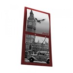 Ficha técnica e caractérísticas do produto Relógio de Parede e Ganchos Coca-Cola Landscape Londres - Urban - Urban