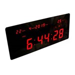 Ficha técnica e caractérísticas do produto Relógio de Parede e Mesa Data Termômetro Alarme