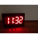 Relogio de parede e mesa digital 2316 vermelho mesa calendario termometro