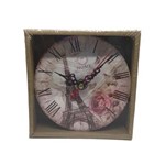 Ficha técnica e caractérísticas do produto Relógio de Parede e Mesa Rústico Moderno Vintage Retrô 12cm
