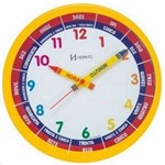 Ficha técnica e caractérísticas do produto Relógio de Parede Educativo Didático Infantil 6690- Amarelo