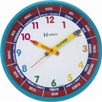 Ficha técnica e caractérísticas do produto Relógio de Parede Educativo Didático Infantil Ref - 6690 - Azul - Herweg