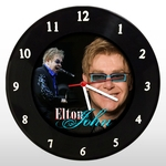 Ficha técnica e caractérísticas do produto Relógio de Parede - Elton John - em Disco de Vinil - Mr. Rock – Pop Rock