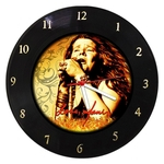 Ficha técnica e caractérísticas do produto Relógio De Parede Em Disco De Vinil Janis Joplin - Mr. Rock