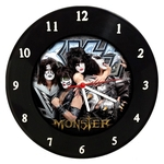 Ficha técnica e caractérísticas do produto Relógio De Parede Em Disco De Vinil Kiss Monster - Mr. Rock