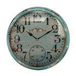 Ficha técnica e caractérísticas do produto Relógio de Parede em Ferro Envelhecido Oldway - 33x33 Cm