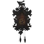 Ficha técnica e caractérísticas do produto Relógio de Parede em Madeira com Pêndulo - Prime Home Decor