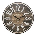 Ficha técnica e caractérísticas do produto Relógio de Parede em Madeira Grand Hotel Lux Ø40cm