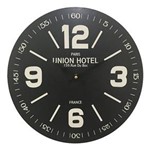 Ficha técnica e caractérísticas do produto Relógio de Parede em Madeira Union Hotel Ø40cm